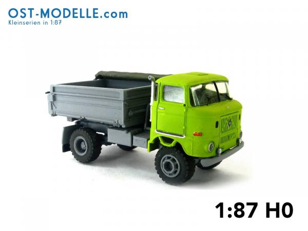 IFA W50LA ND 3-Seitenkipper hoher Bordwand offener Plane